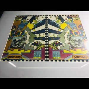 vintage psychedelic PETER MAX art print framed